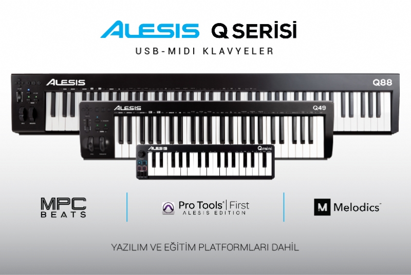 Yeni Nesil Alesis Q Serisi MIDI Klavyeler ile Tanışın!