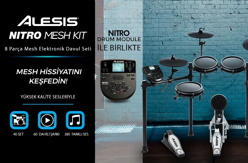 Alesis, Yeni Nitro Mesh Kit'i Tanıtıyor!