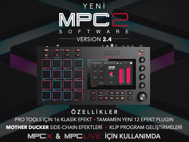 Akai Professional MPC 2.4 Yazılım Güncellemesi