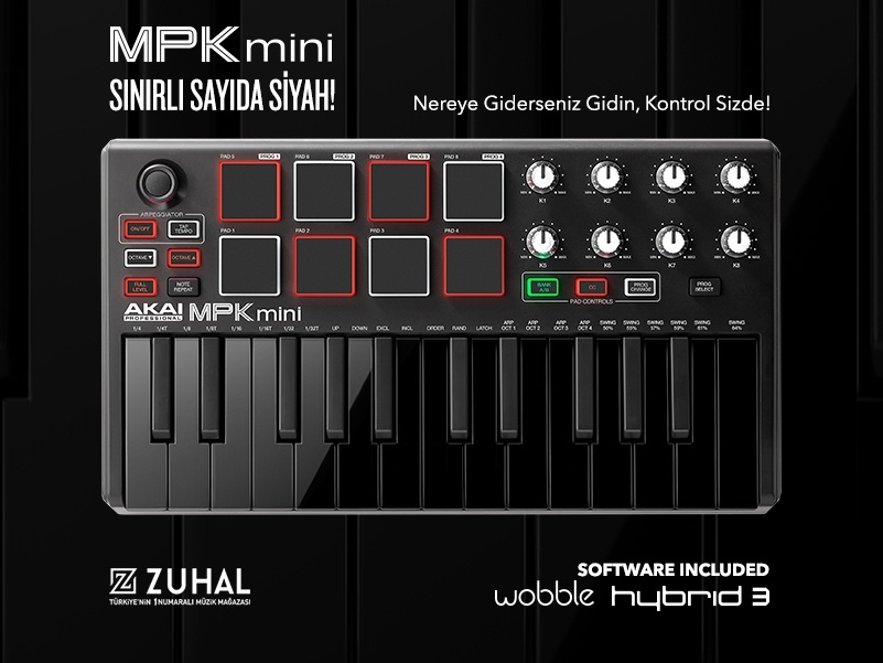 Akai Professional Sınırlı Sayıda Ürettiği MPK MINI 2 BLACK!