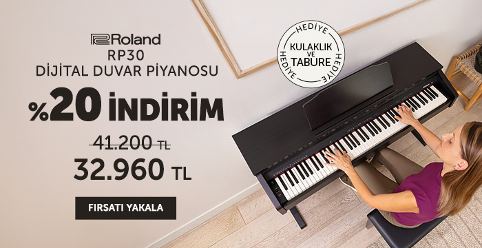 Roland RP30 Dijital Piyanoda %20 İndirim!