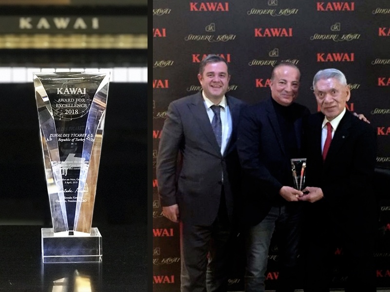 Kawai'nin 2018 Excellence Ödülü Türkiye'nin!
