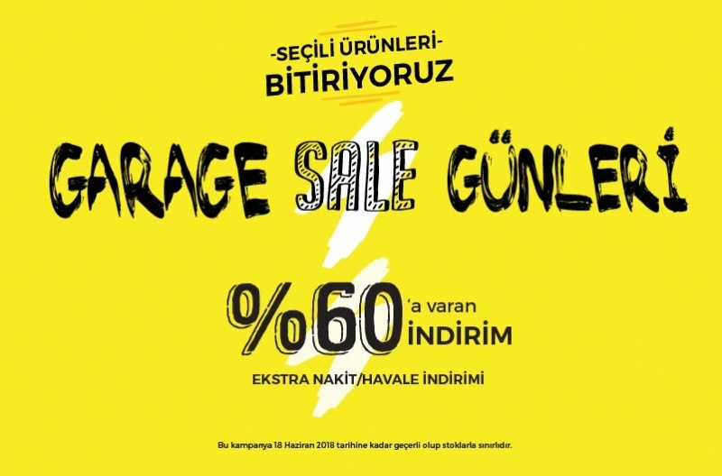 Garage Sale İndirim Günleri Başladı!