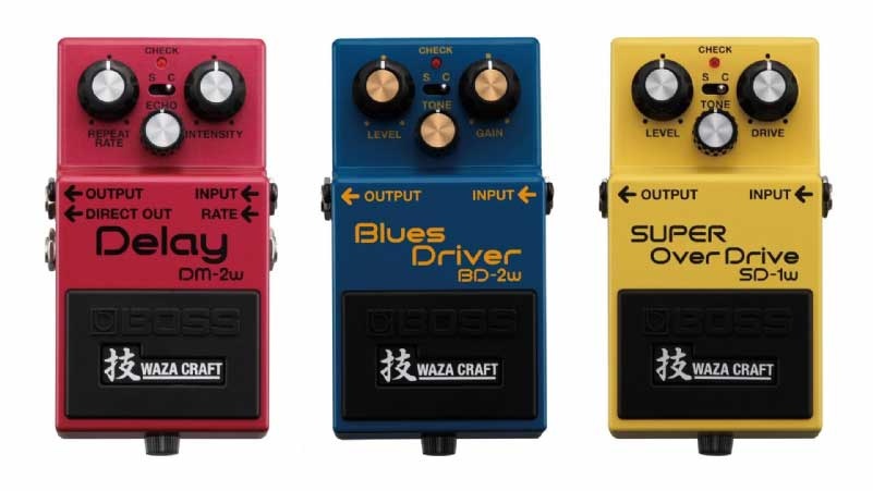 Yeni BOSS Waza Craft Pedalları : SD-1W, BD-2W ve DM-2W