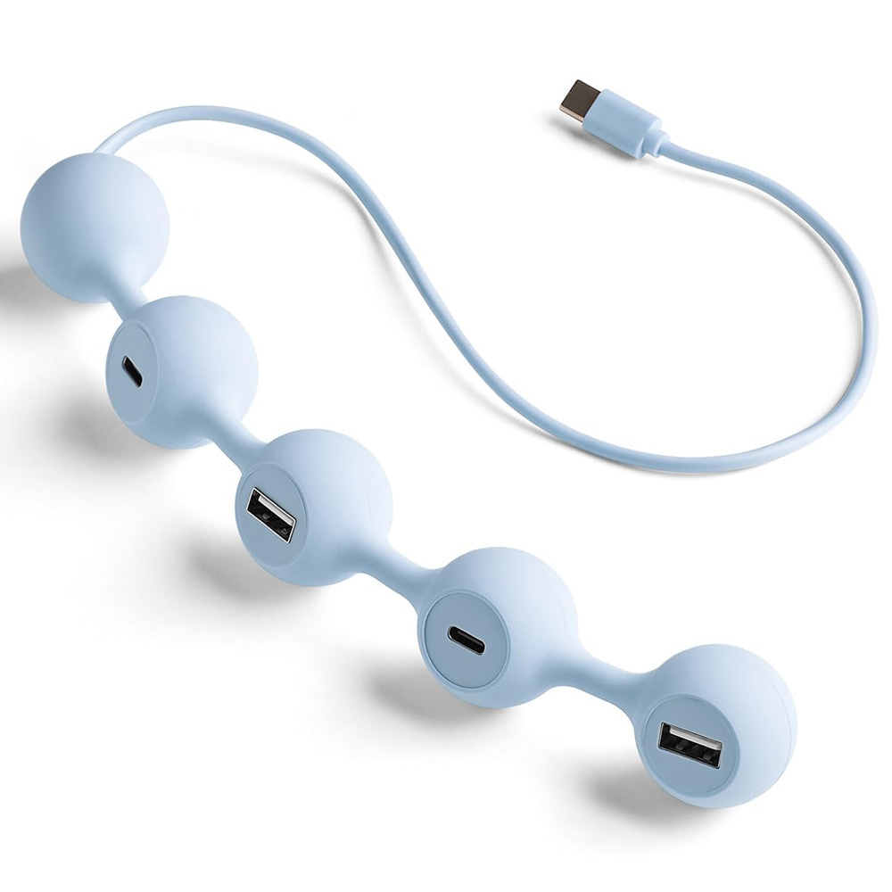 LEXON Peas Hub C USB Çoğaltıcı Açık Mavi