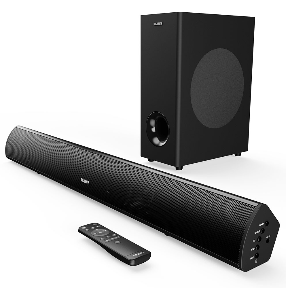 MAJORITY Teton Plus Soundbar ve Subwoofer (BT, AUX, HDMI, ARC, USB)