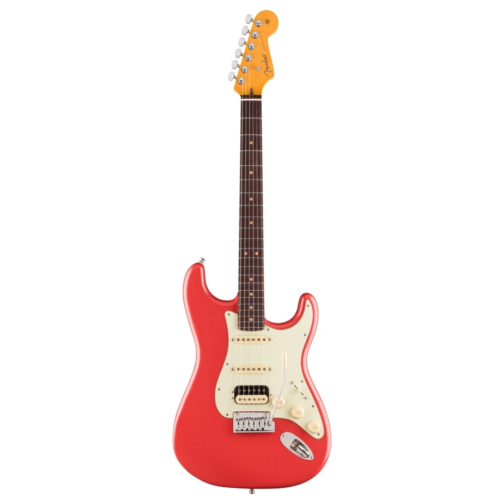 Fender American Ultra Luxe Vintage 60s Stratocaster HSS Gülağacı Klavye Fiesta Red Elektro Gitar