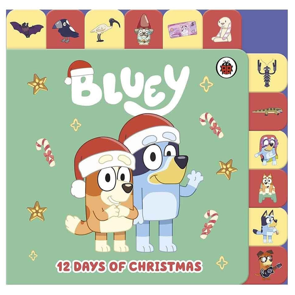 Bluey: 12 Days of Christmas Tabbed Board Book