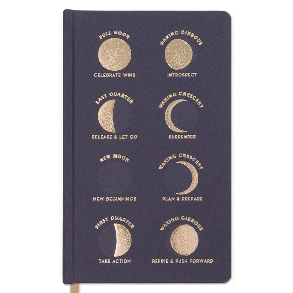 DESIGNWORKS INK Moon Phases Lacivert Sert Kapak Defter 21 x 13 cm