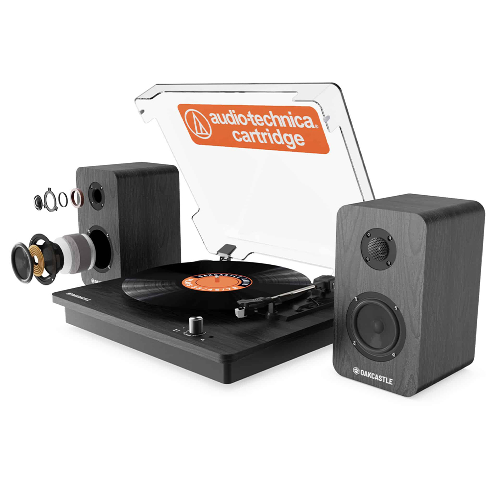 OAKCASTLE TT200 Hoparlörlü Bluetooth Pikap/Plakçalar