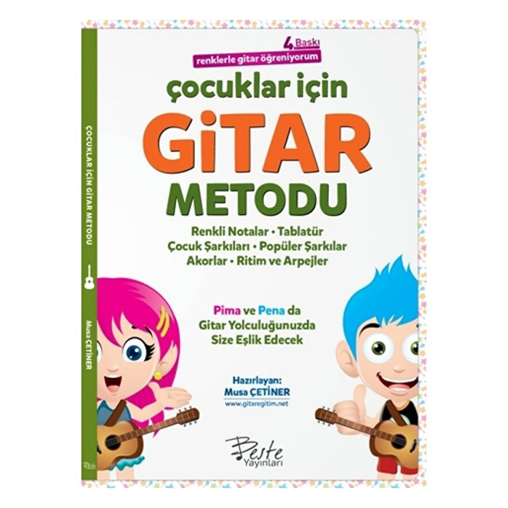 Çocuklar İçin Gitar Metodu-Renklerle Gitar Öğreniyorum