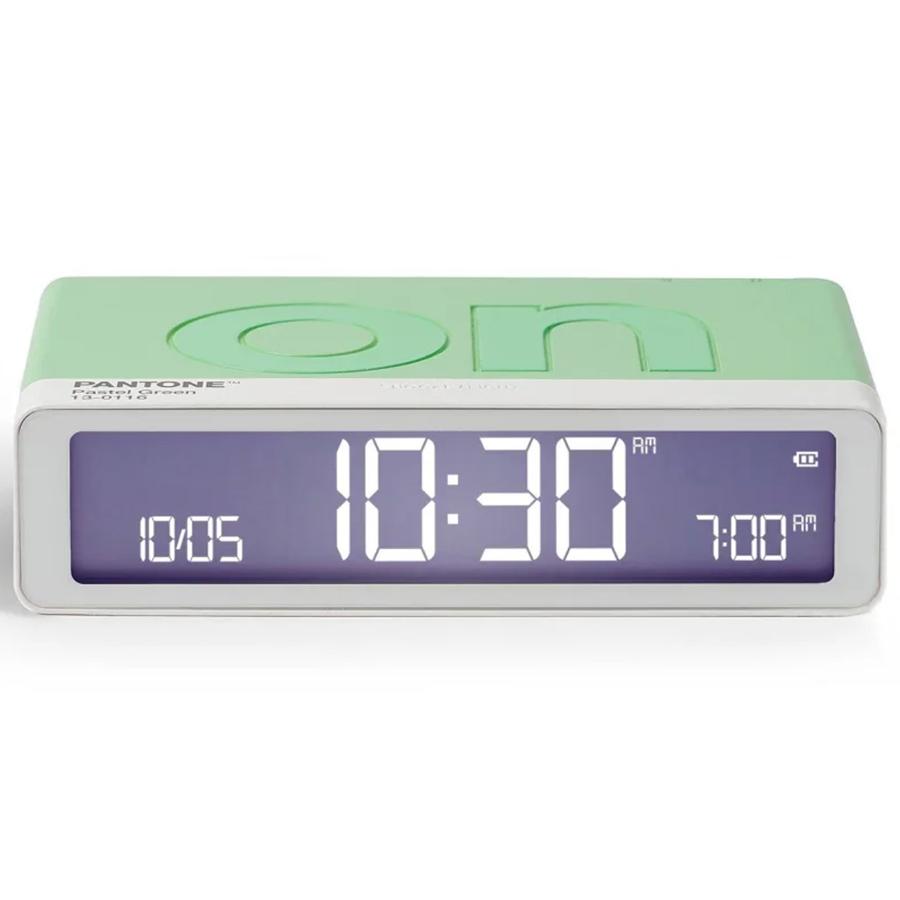 LEXON x Pantone Flip Klasik Şarj Edilebilir Alarm Saat Mint