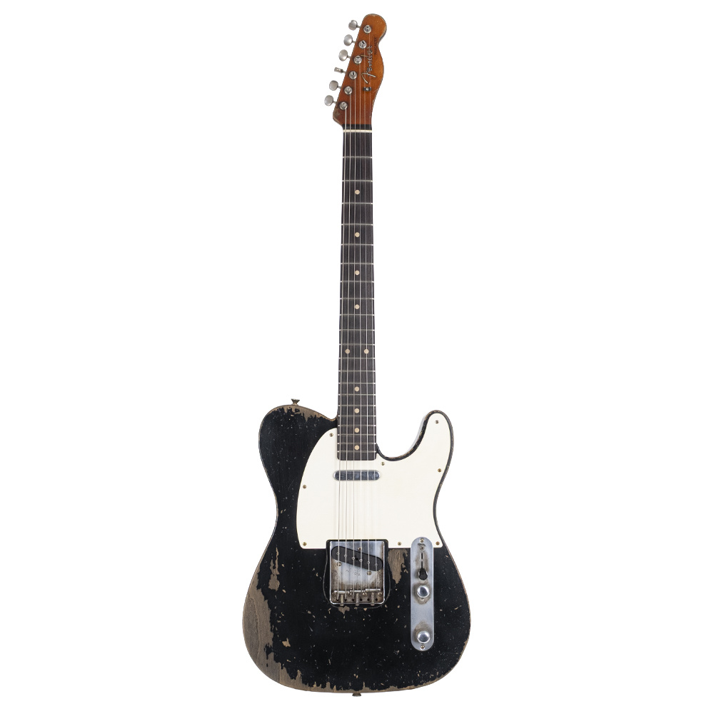 Fender Custom Shop Masterbuilt Dale Wilson 1962 Telecaster Heavy Relic Gülağacı Klavye Black Elektro Gitar