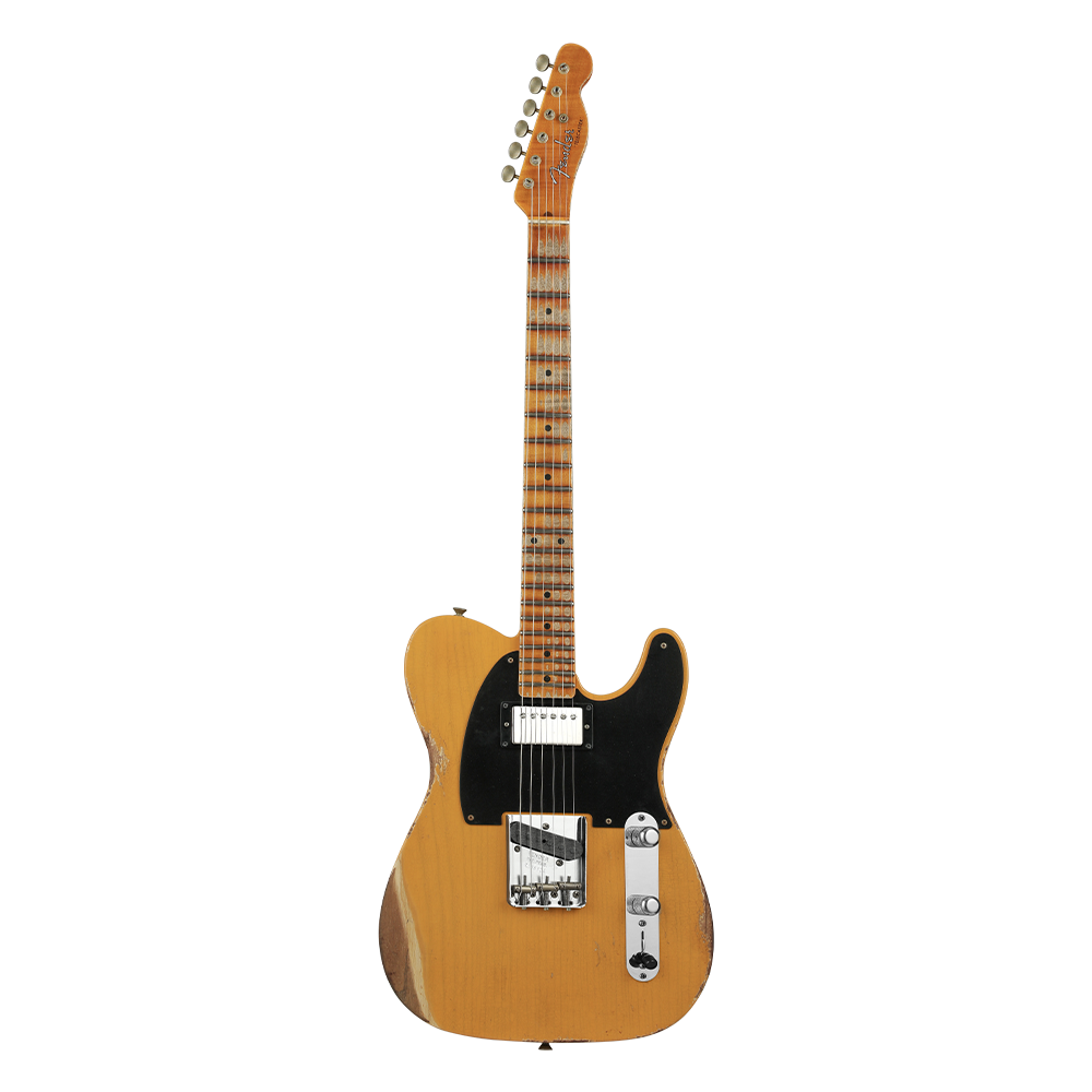 FENDER Custom Shop Limited Edition 1953 HS Telecaster Heavy Relic Aged Butterscotch Blonde Elektro Gitar