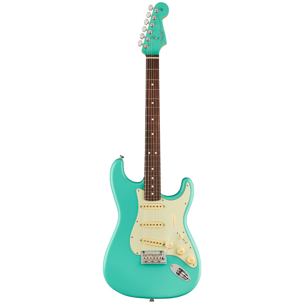 Fender LTD American Professional II Stratocaster Gülağacı Klavye Sea Foam Green Elektro Gitar