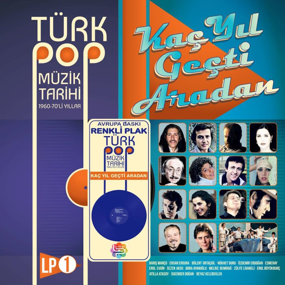 Türk Pop Müzik Tarihi 1960-70'lı Yıllar / LP Vol.1 (Renkli Plak)