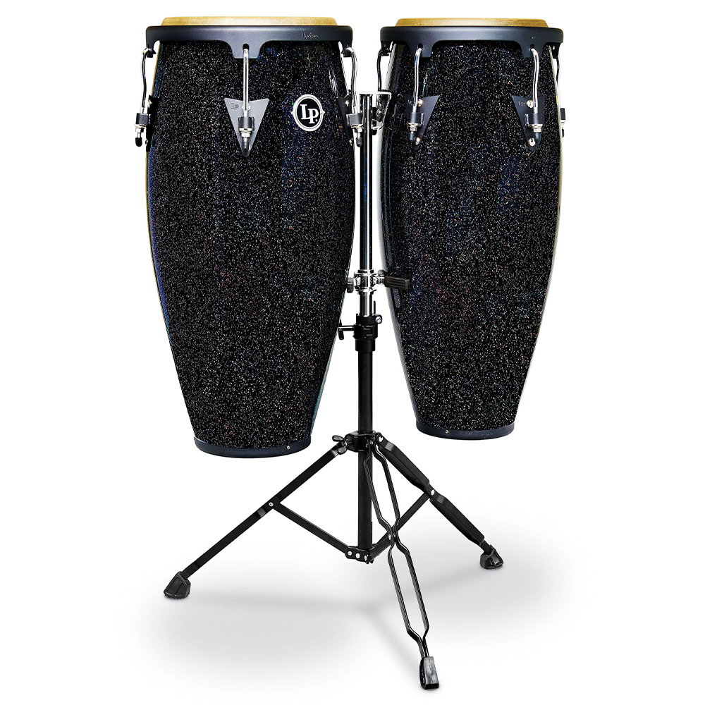 LP LPA646-BM SANTANA ASPIRE 10-11 Oak Black Magic İkili Stand Dahil CONGALAR Set