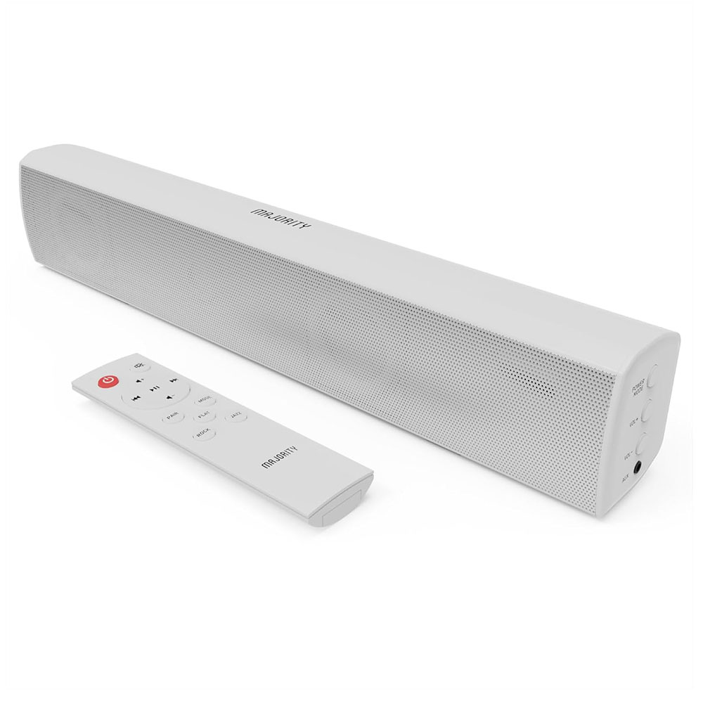MAJORITY Bowfell Kompakt Soundbar Beyaz (BT, AUX, Optik, USB)