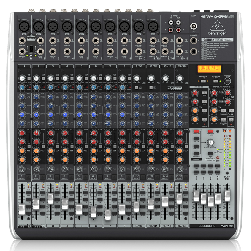 BEHRINGER QX2442USB XENYX  Analog Mixer