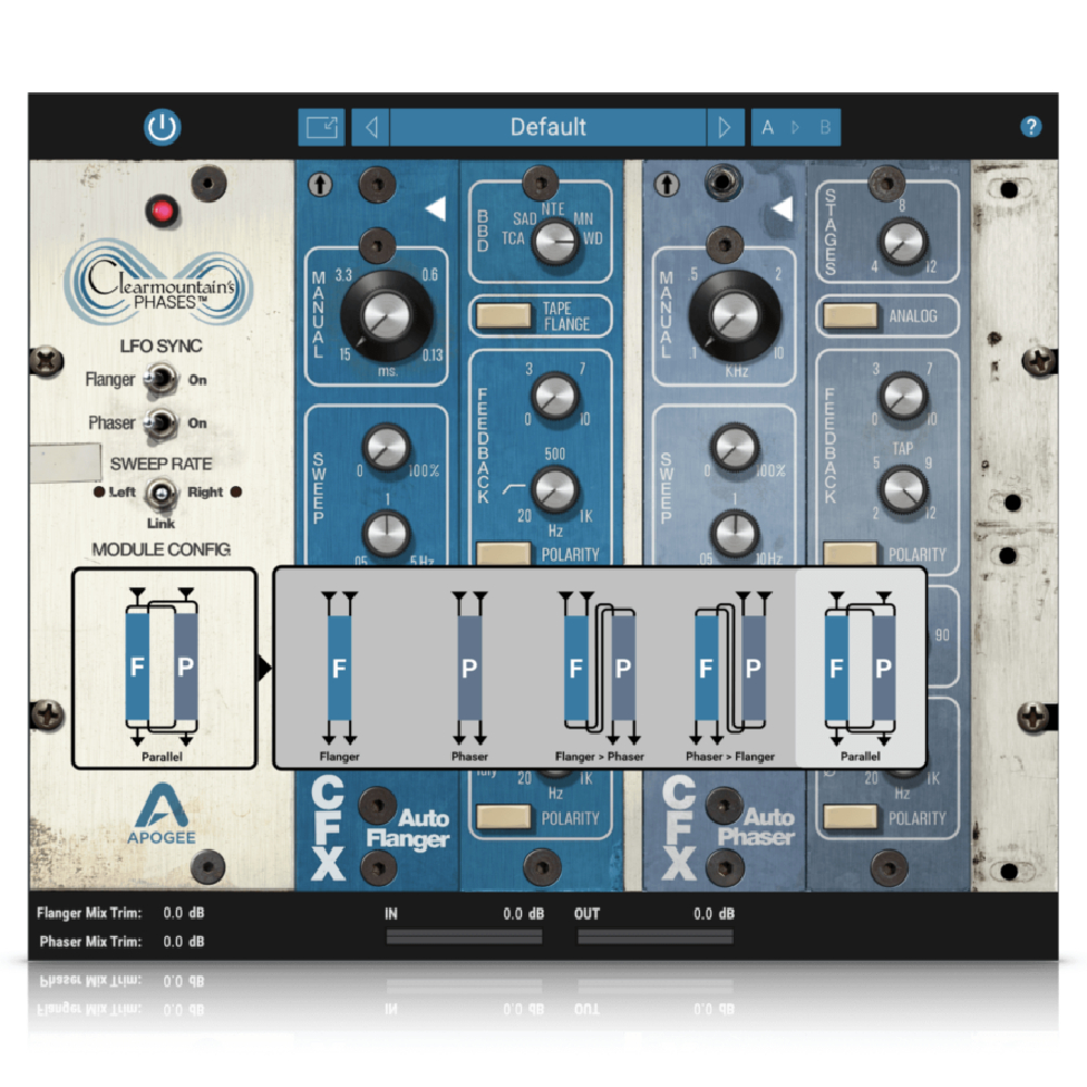 APOGEE Clearmountain's Phases Flanger & Phaser Plugin