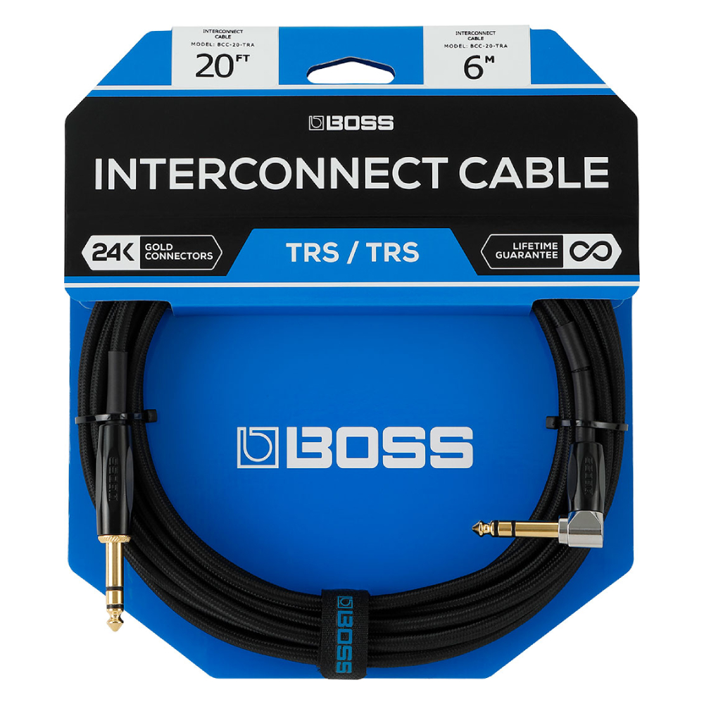 BOSS BCC-3-TRA Premium TRS/TRS 1m Enstrüman Kablosu