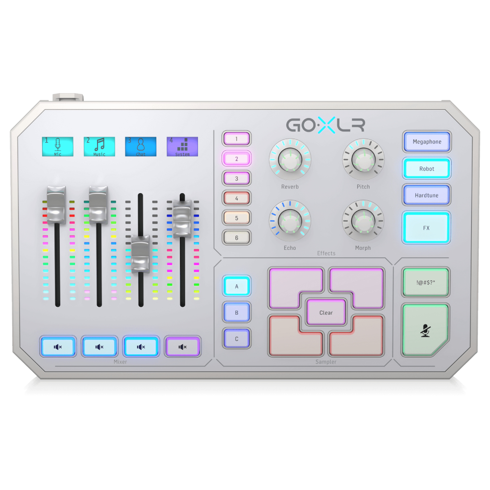 TC HELICON GoXLR-WH Beyaz Gaming Podcast Ses Kartı