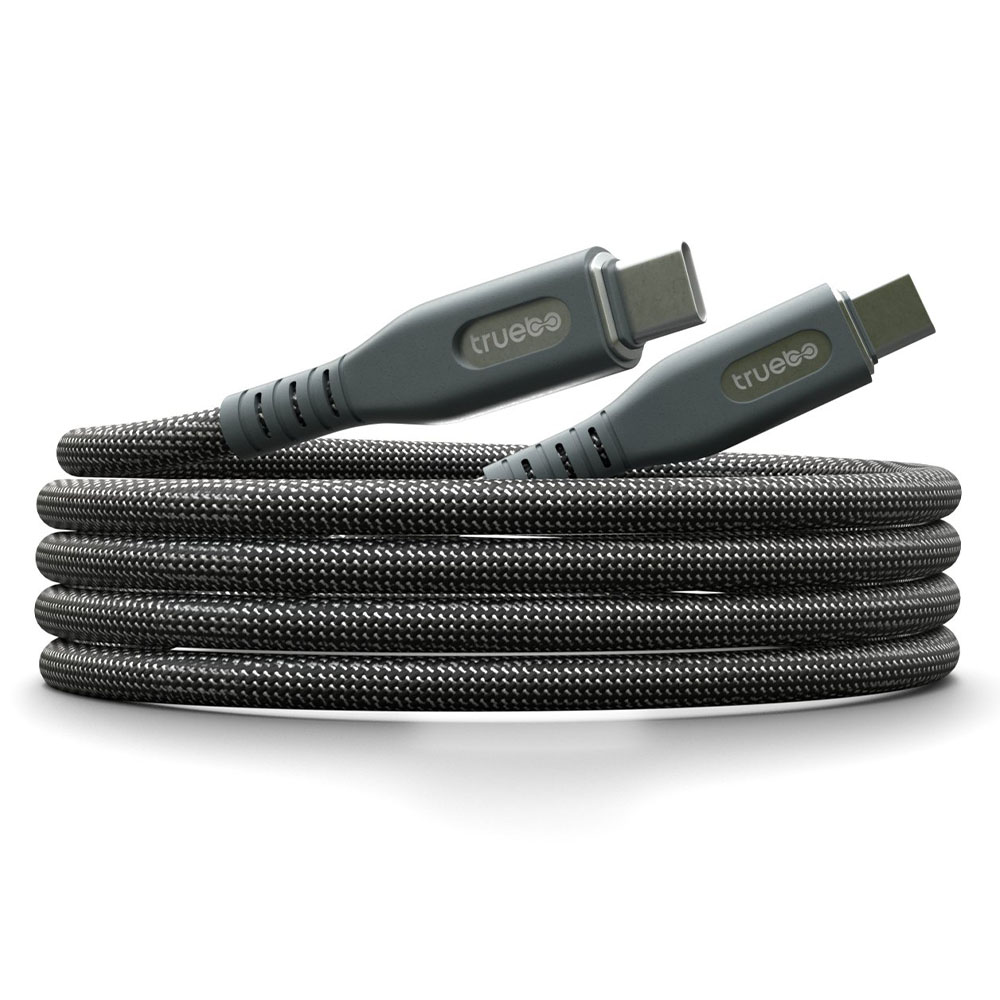 TRUEBO MagneticPro Dayanıklı Şarj ve Veri Kablosu - Siyah