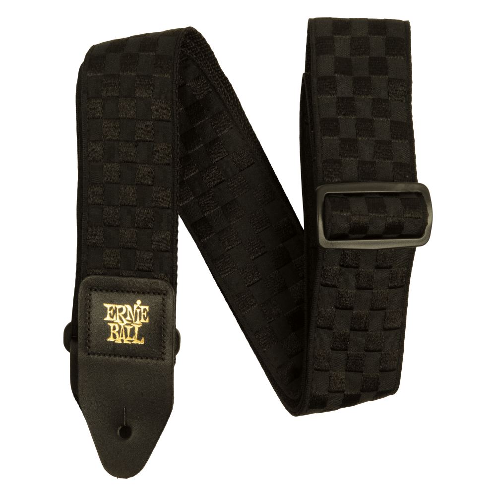 Ernie Ball P05341 Black Checkers Jacquard Gitar Askısı