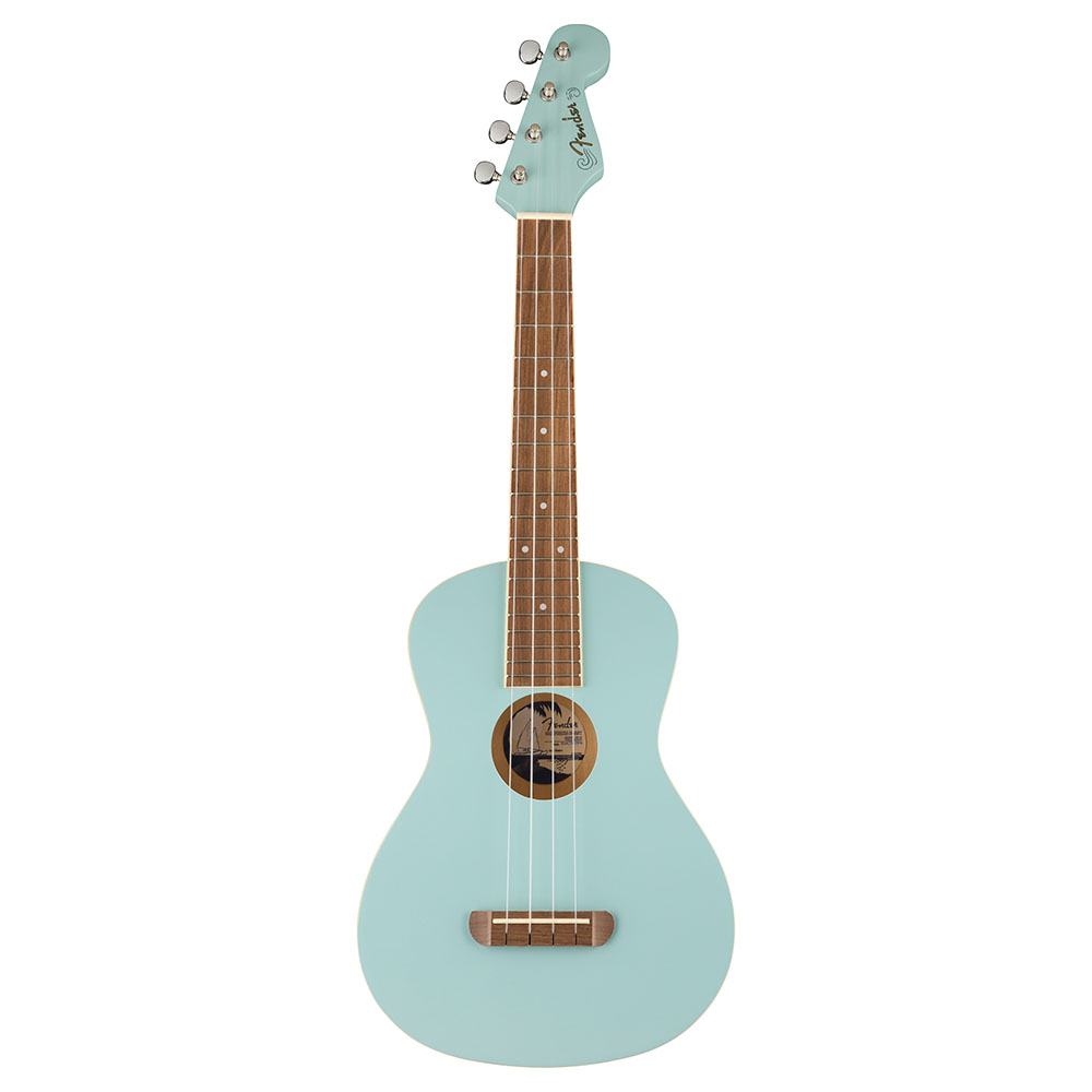 Fender Avalon Ceviz Klavye Daphne Blue Tenor Ukulele