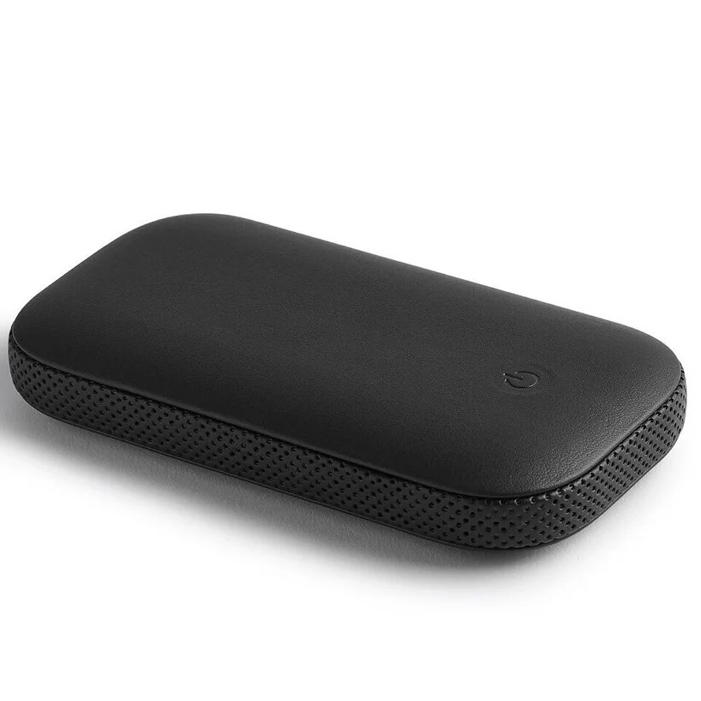 LEXON Powersound Deri Kablosuz Şarj Cihazı ve Bluetooth Hoparlör Siyah