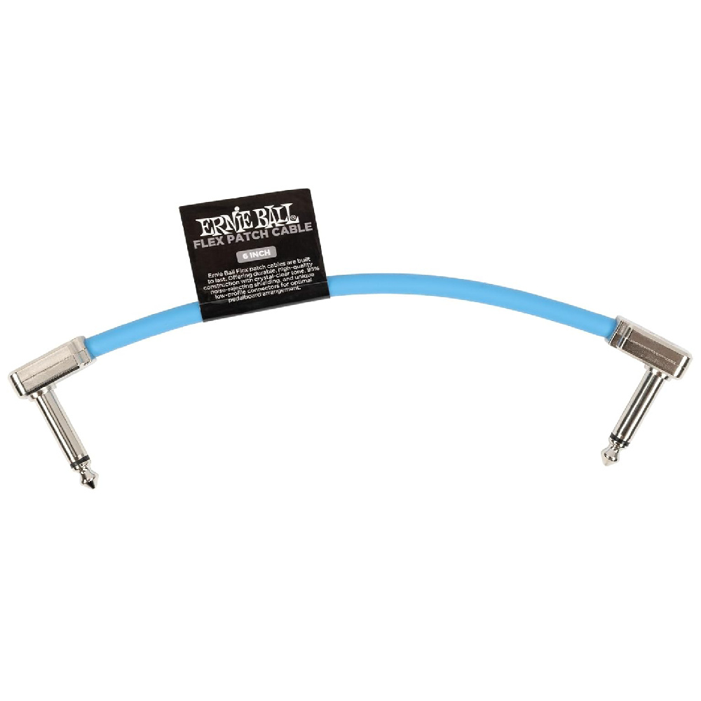 ERNIE BALL P06455 Flex Patch 6in- Cable -Blue