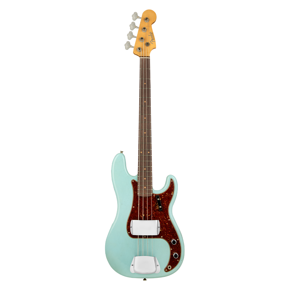 Fender Custom Shop 1963 Precision Bass Journeyman Relic Aged Daphne Blue Bas Gitar