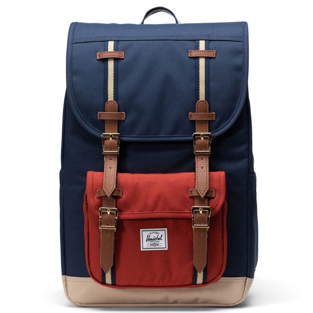 HERSCHEL Lite America™ Mid Backpack Black Iris/Red Ochre/Twill Çanta