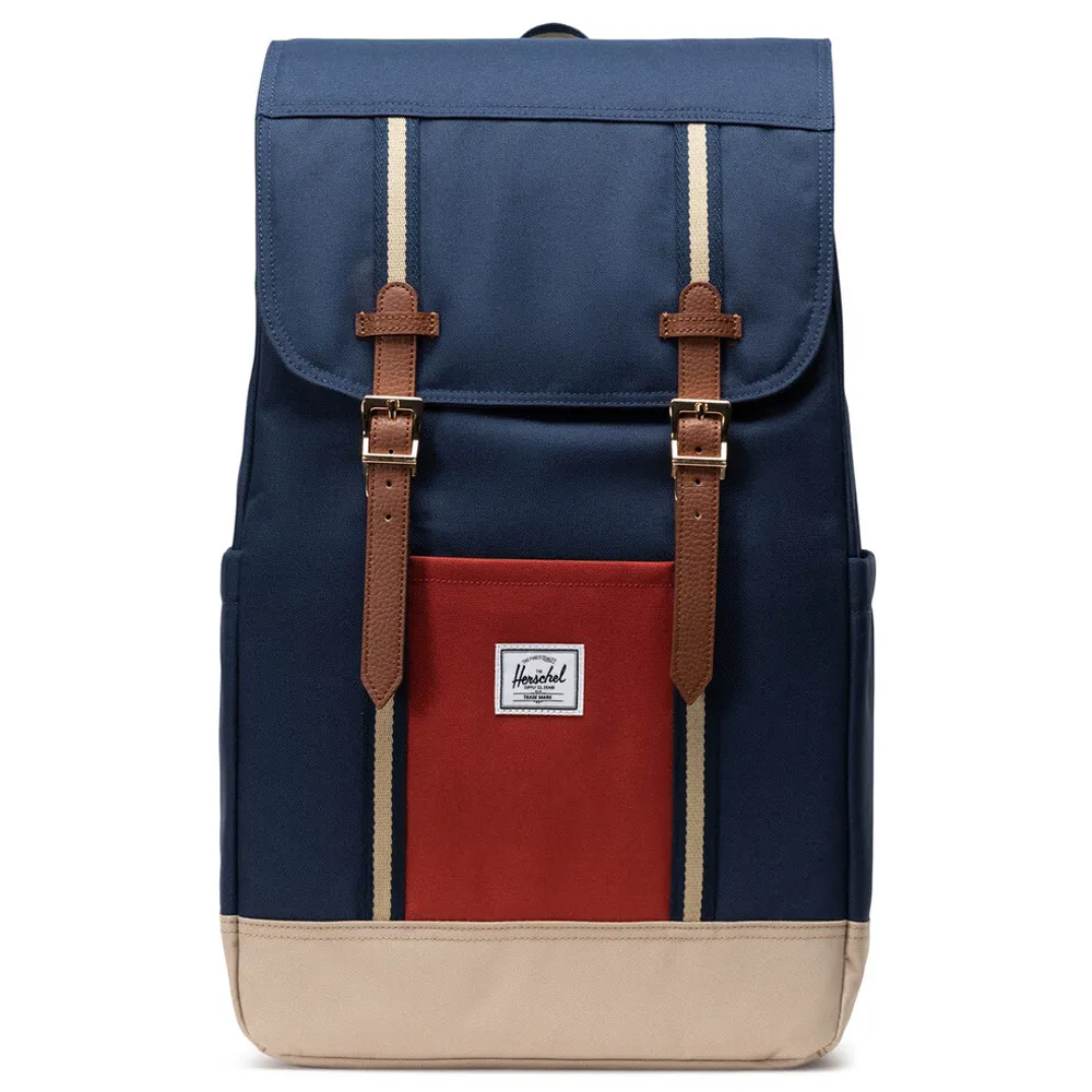 HERSCHEL Retreat™ Backpack Black Iris/Red Ochre/Twill Çanta