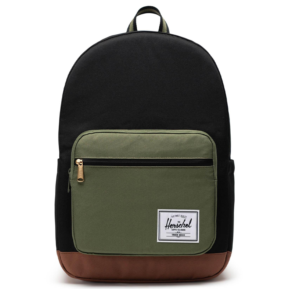 HERSCHEL Pop Quiz Backpack Black/Four Leaf Clvr/Sddle Brn Çanta