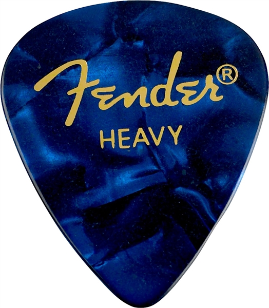 Fender 351 Shape Premium Picks Heavy 12'li paket Mavi Pena