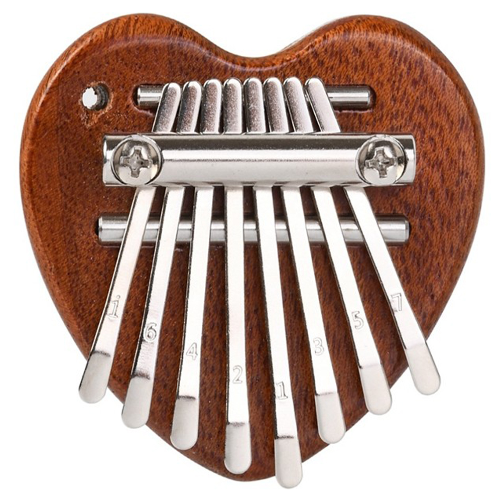 YOGIXO Mini Kalimba 8 Notalı - Ahşap Kalp