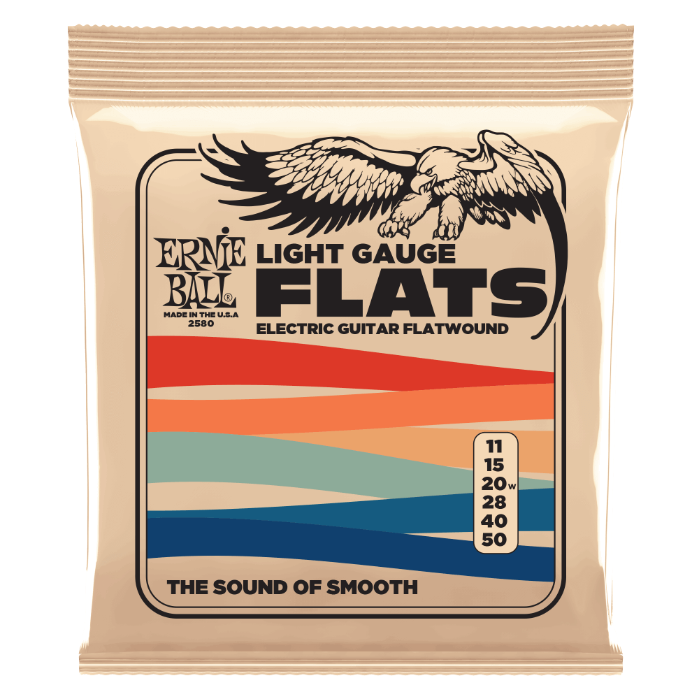 Ernie Ball Ernie Ball Light Flatwound Elektro Gitar Teli - 11-50