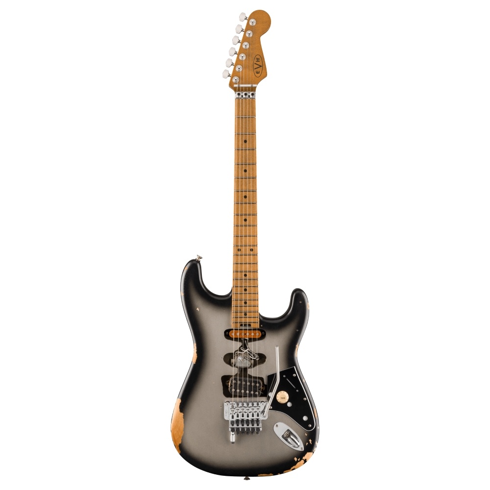 EVH Limited Edition Frankenstein Relic Akçaağaç Klavye Silverburst Elektro Gitar