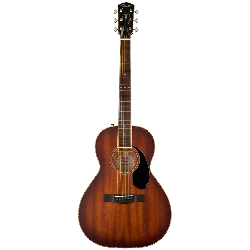 Fender PS-220E Paramount Parlor All Mahogany Ovangkol Klavye Aged Cognac Burst Elektro Akustik Gitar