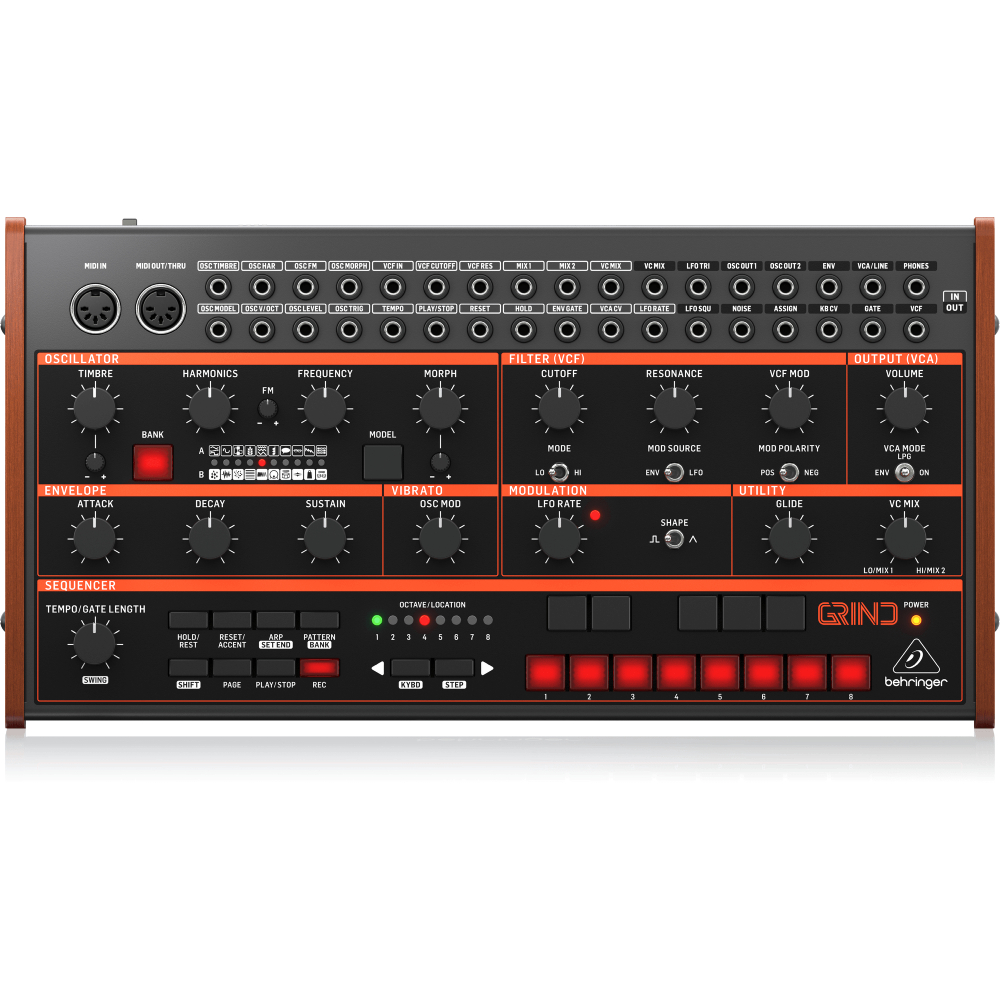 BEHRINGER GRIND Hibrit Yarı Modüler Synthesizer