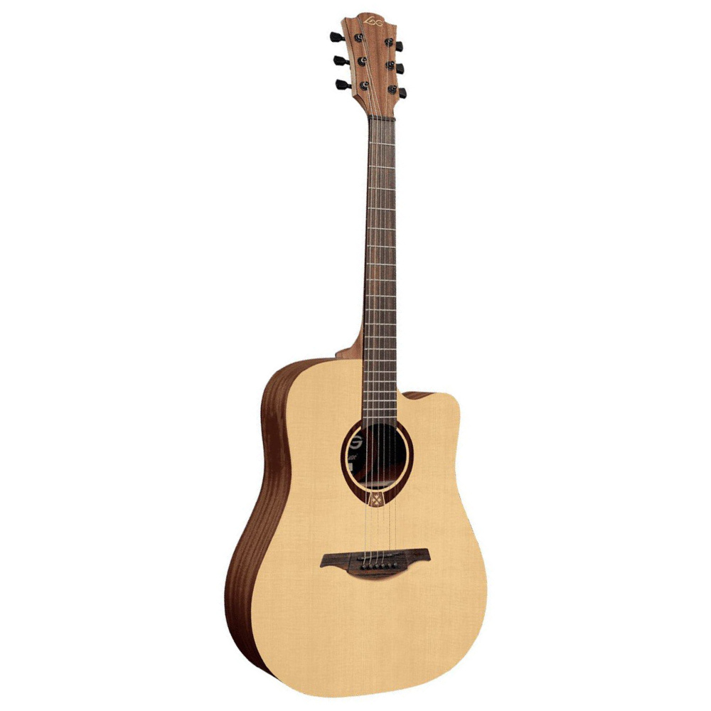 Lag T70DC Tramontane Natural Akustik Gitar