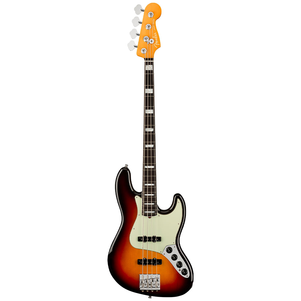 Fender American Ultra Jazz Bass Gülağacı Klavye Ultraburst Bas Gitar