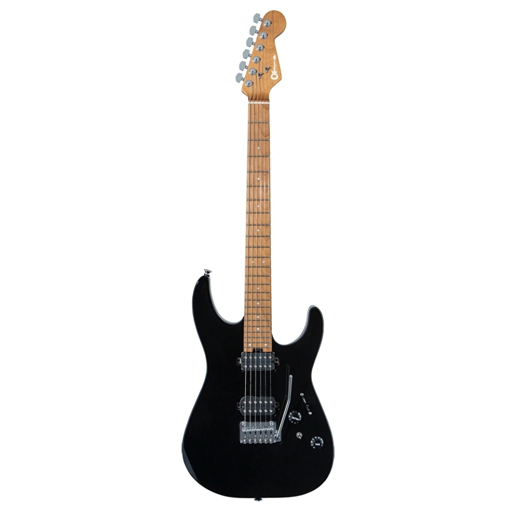 Charvel Pro Mod DK24 HH 2PT Karamelize Akçaağaç Klavye Gloss Black Elektro Gitar