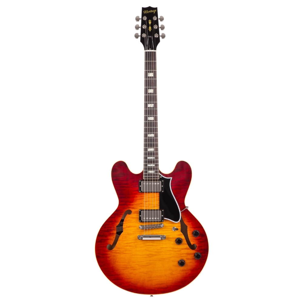 HERITAGE Custom Shop Core Collection H-535 w/Case Dark Cherry Sunburst Elektro Gitar