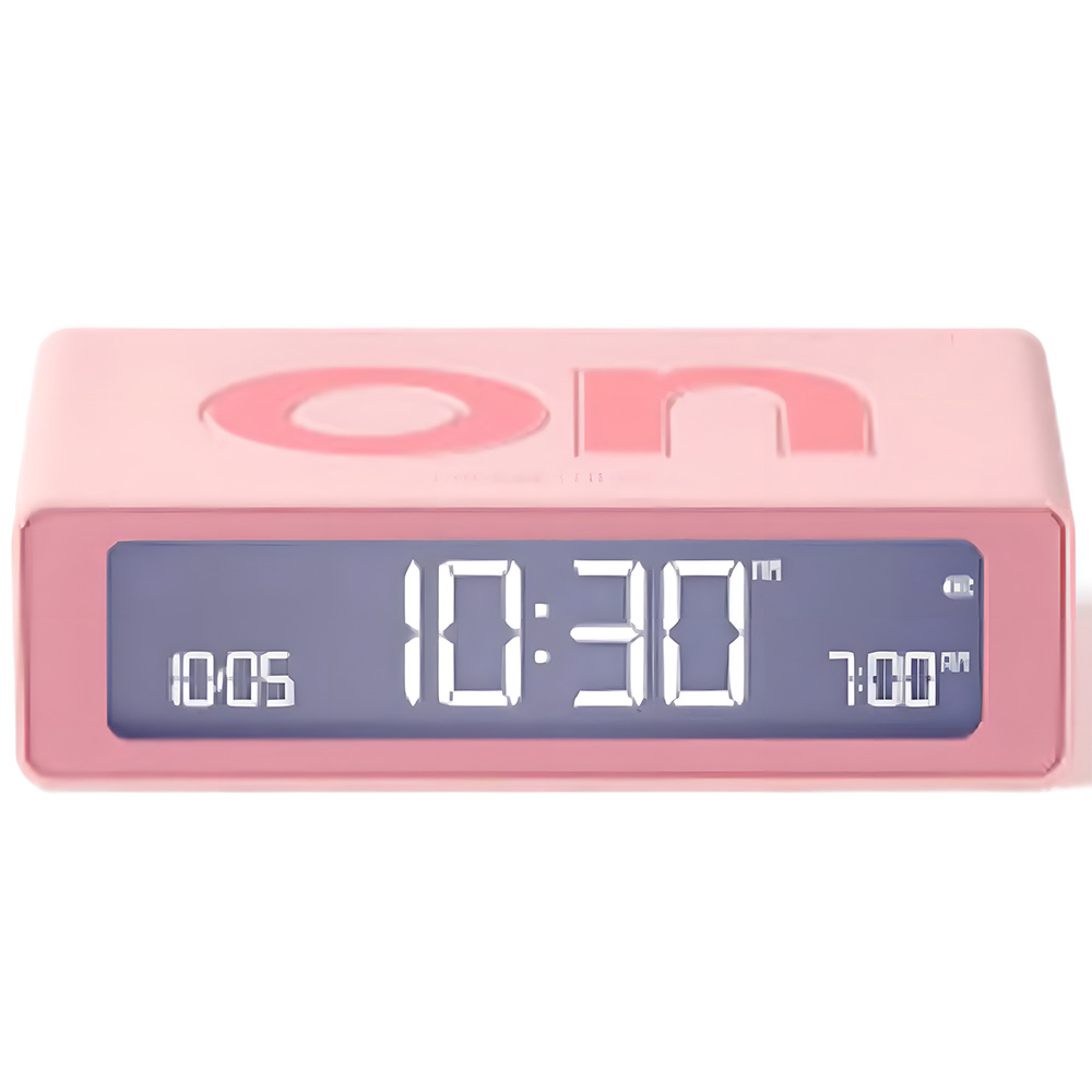 LEXON Flip Mini Şarj Edilebilir Alarm Saat  Pembe