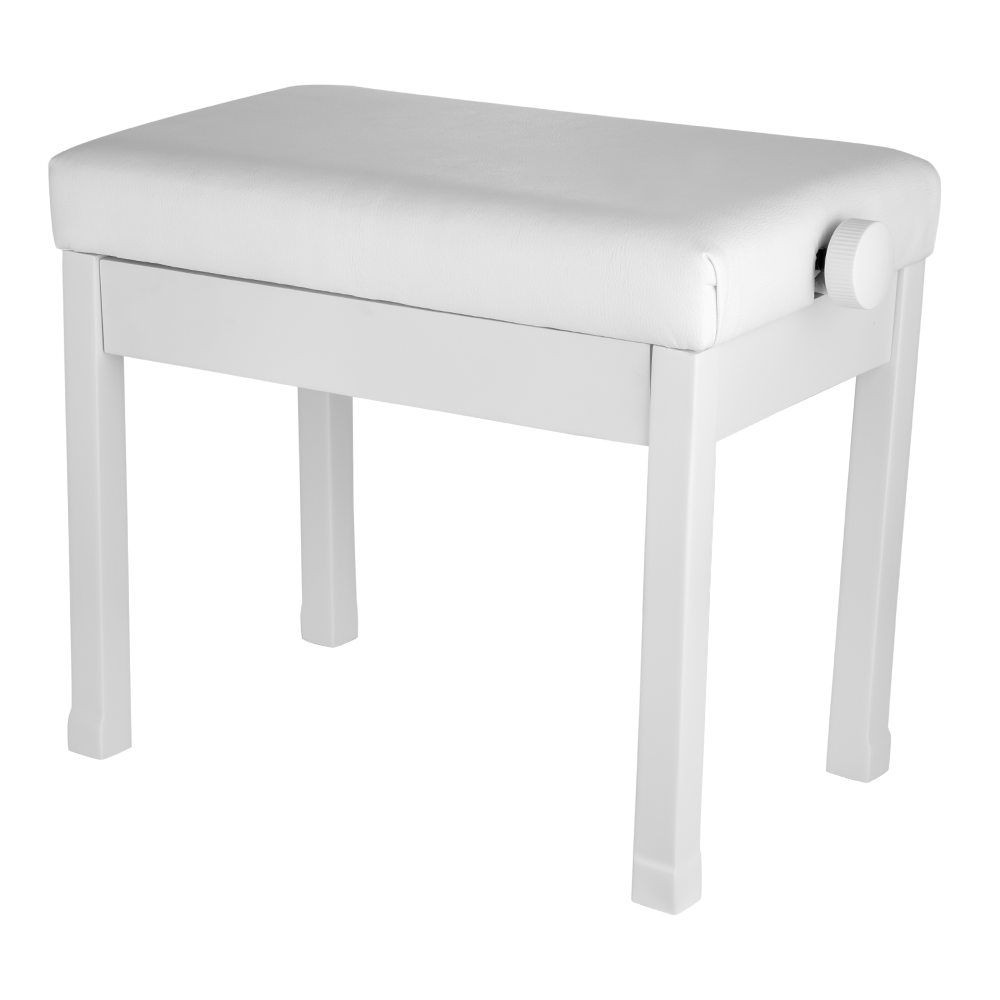 KOZMOS KPB-120WH / Ayarlı Piyano Taburesi (Beyaz)