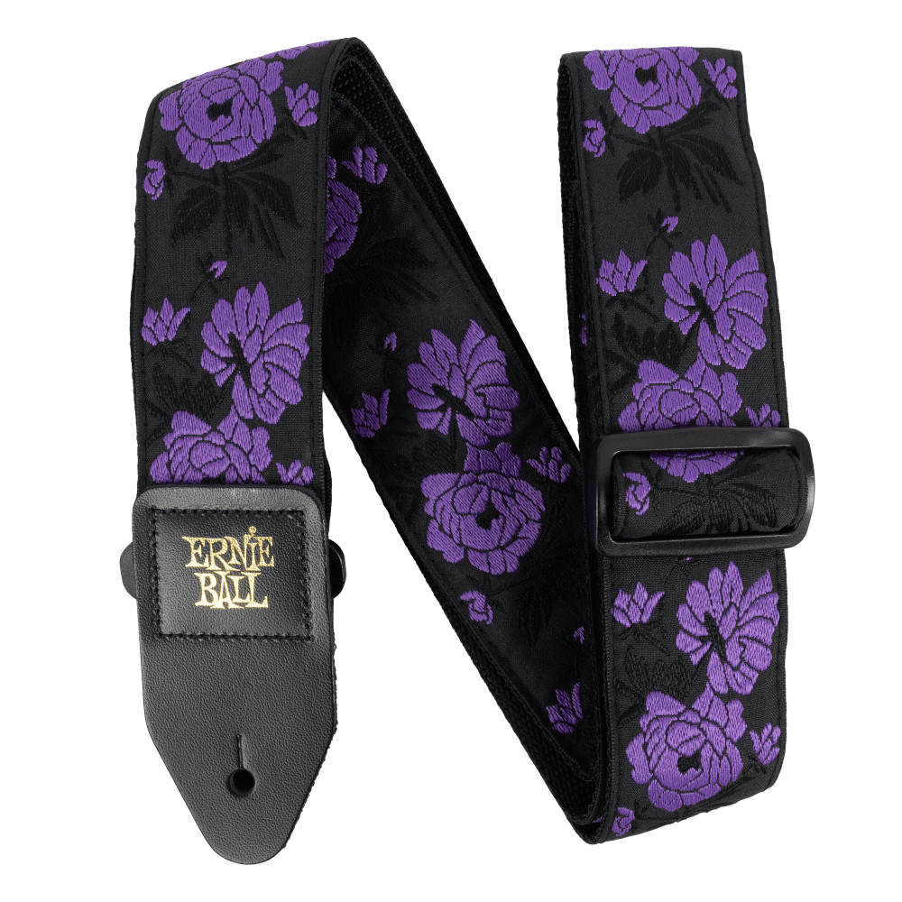 Ernie Ball Classic Jacquard Gitar/Bas Gitar Askısı - Lavender Rose