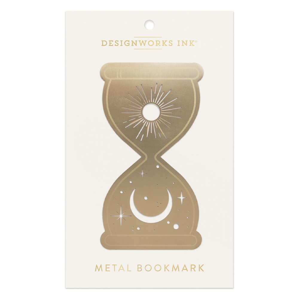DESIGNWORKS INK Metal Kitap Ayracı 14 cm Hourglass