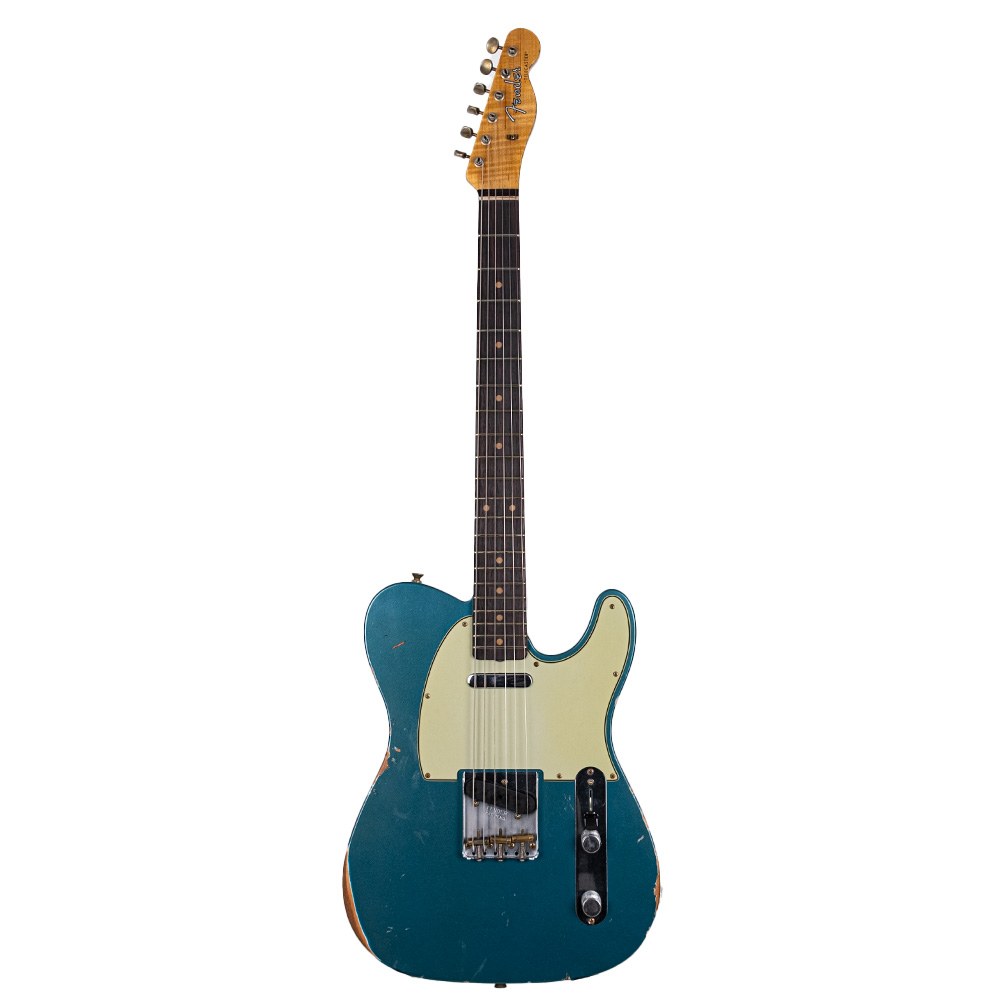 Fender Custom Shop Limited Edition 1960 Telecaster Relic Gülağacı Klavye Aged Ocean Turquoise Elektro Gitar